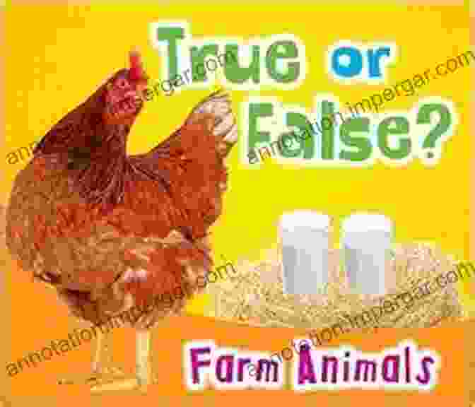 A Child Reading The Book 'True Or False Farm Animals' True Or False? Farm Animals