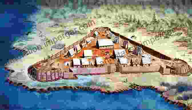 A Depiction Of The Jamestown Settlement, With Its Rudimentary Wooden Structures And Bustling Inhabitants, Conveying The Hardships And Hopes Of Early Colonists. An Empire Of Regions: A Brief History Of Colonial British America