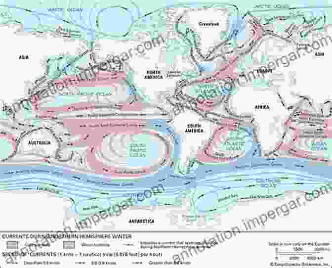 A Satellite Image Of Ocean Currents, Illustrating The Complex Patterns Of Fluid Flow In The Marine Environment. Fluid Mechanics For Marine Ecologists