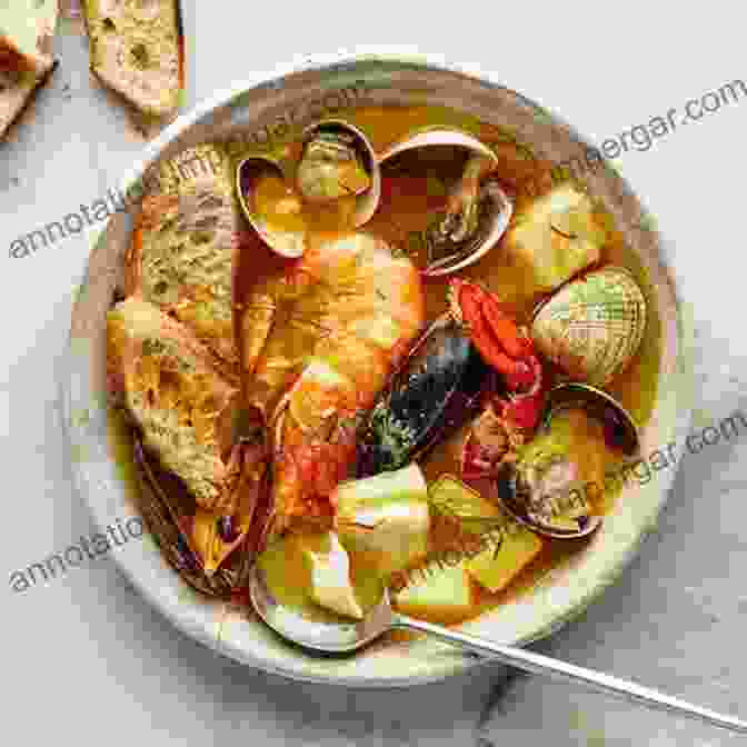 A Steaming Pot Of Bouillabaisse, Filled With Fresh Fish, Shellfish, And Vegetables. Made In Marseille: Food And Flavors From France S Mediterranean Seaport