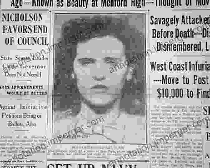 A Vintage Newspaper Clipping Depicting The Black Dahlia Murder Murder Lies And Cover Ups: Who Killed Marilyn Monroe JFK Michael Jackson Elvis Presley And Princess Diana?