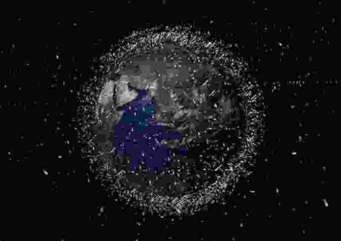 An Illustration Of Space Debris Surrounding Earth Driving The Earth S Orbit Field To Escape The Collision With Asteroid