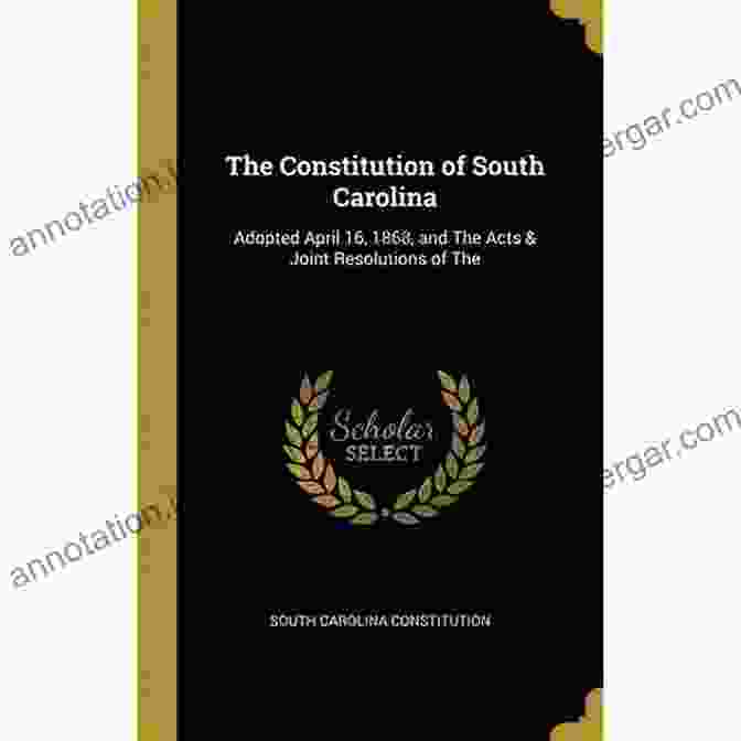 Cover Of The South Carolina Constitution 2024 Edition South Carolina Constitution 2024 Edition David A Keene