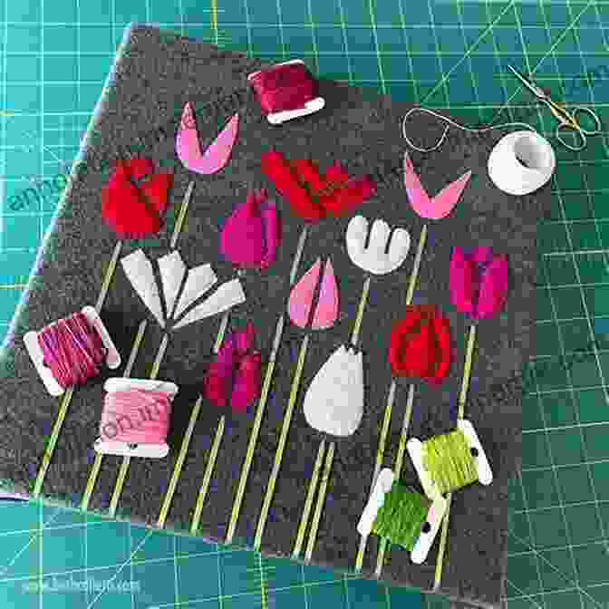 Cross Stitch And Felt Appliqué Garland Project Dye Namic Cross Stitch: 10 Mixed Media Projects To Cross Stitch