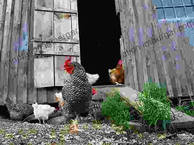 Image Of Chickens Grazing In A Backyard In An Urban Environment Raising Happy Backyard Chickens: The Plans For The Chicken Raising