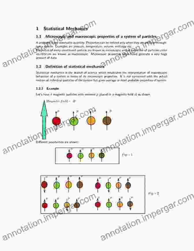 Statistical Mechanics: Molecules And Macroscopic Properties Thermal Physics: Energy And Entropy